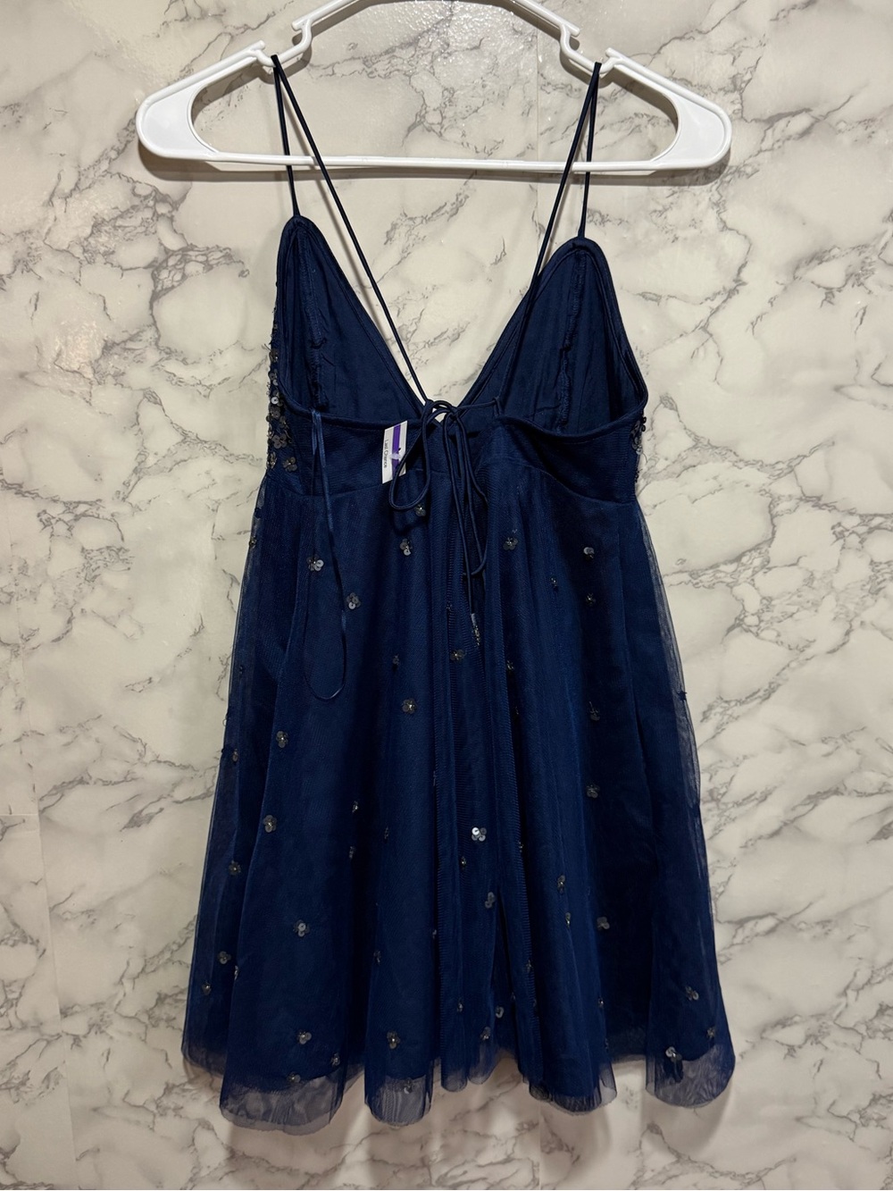 NEW Free People Noel Shine Mini Dress S - Picture 12 of 14